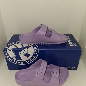 Birkenstock Girls Arizona EVA Sandals Purple Lightweight Casual School US 13